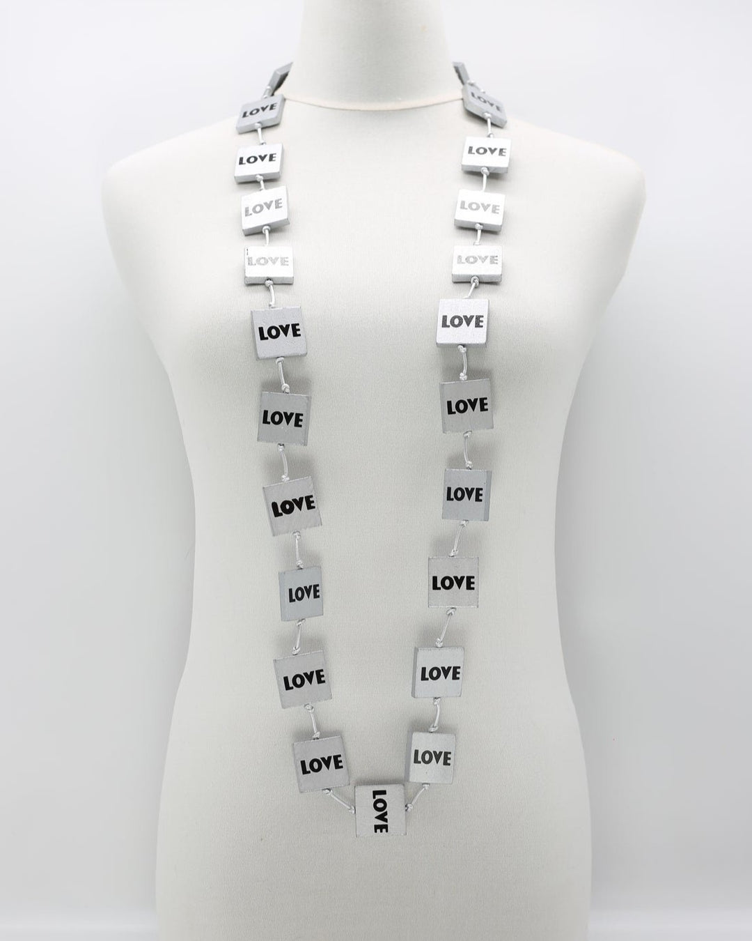 Love Squares Necklace, Silver
