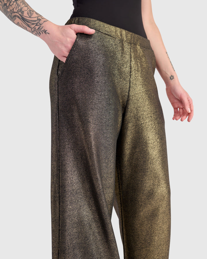 Inferno Straight Pants, Gold
