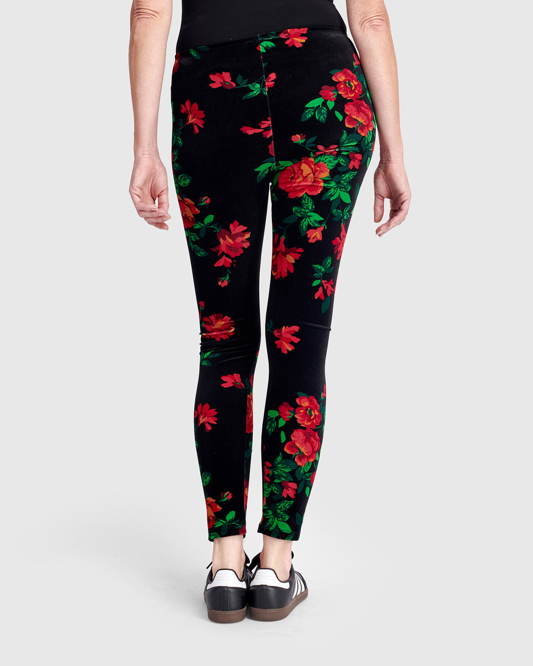 Starlet Velvet Leggings, Roses