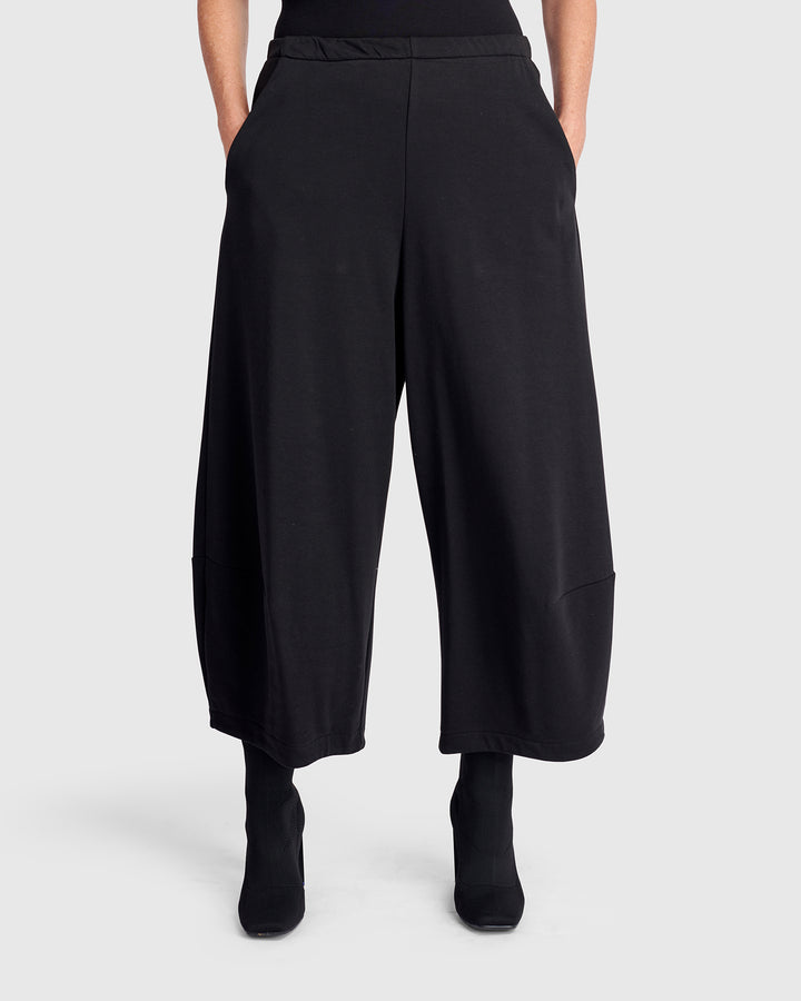 Loft Terry Lantern Pants, Black