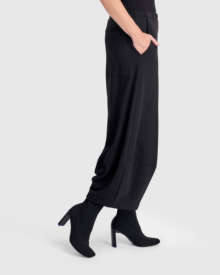 Loft Terry Lantern Pants, Black
