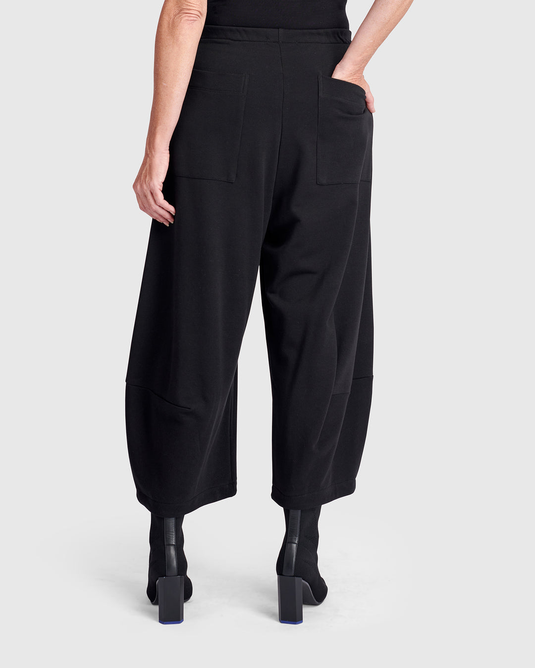 Loft Terry Lantern Pants, Black