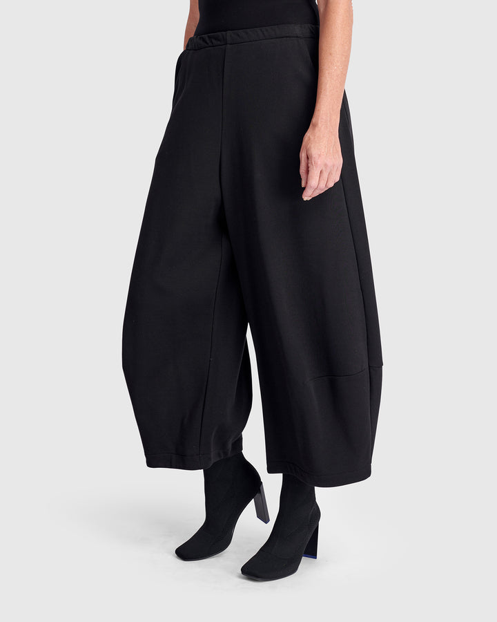 Loft Terry Lantern Pants, Black