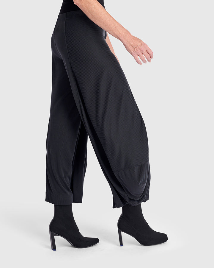 Essential Cupro Punto Pants, Black
