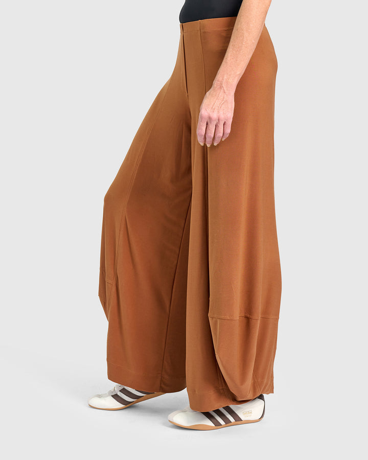 Essential Slinky Punto Pants, Caramel