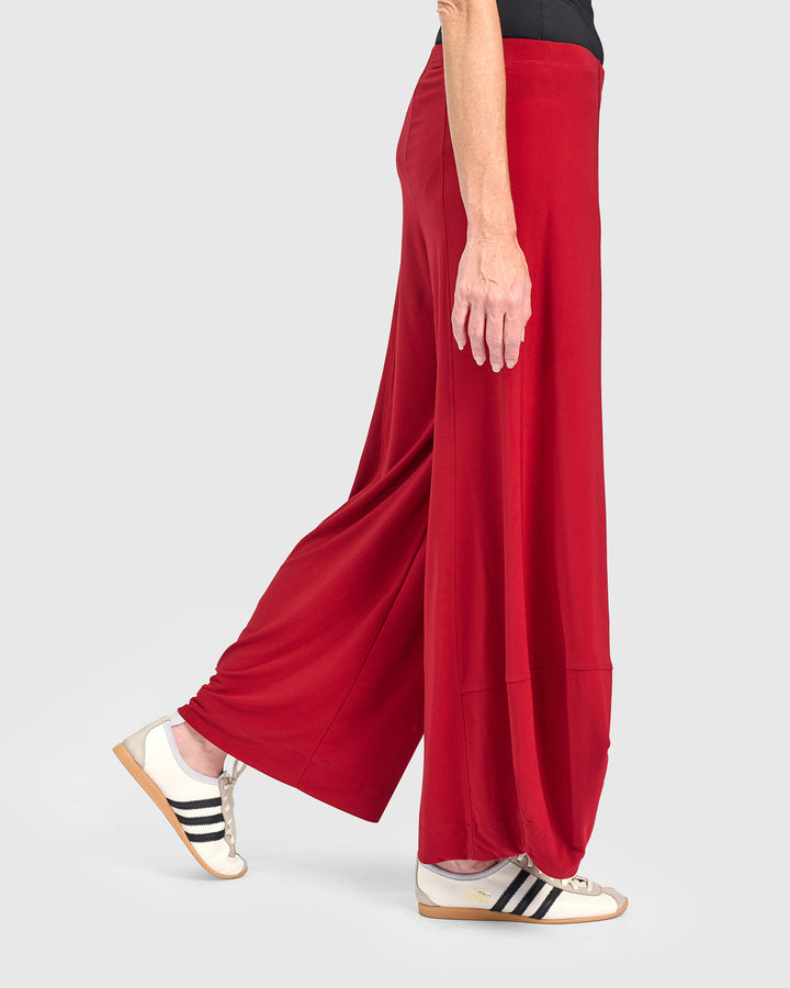 Essential Slinky Punto Pants, Garnet