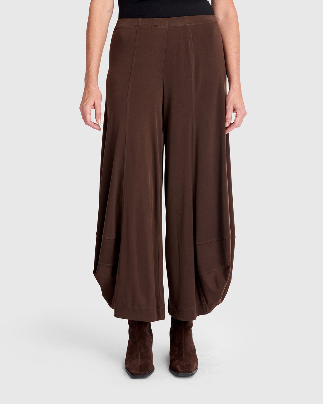 Essential Slinky Punto Pants, Sepia