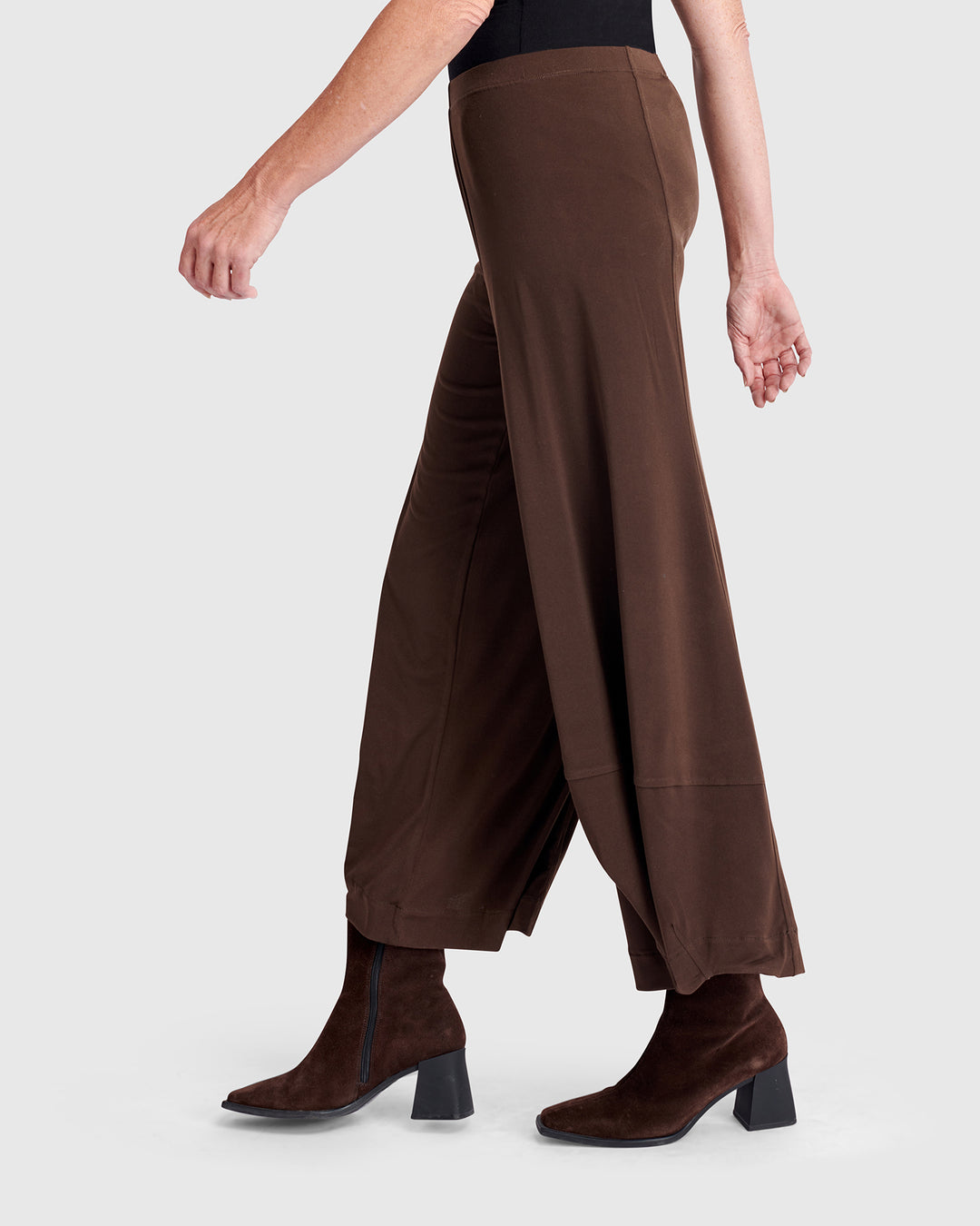 Essential Slinky Punto Pants, Sepia