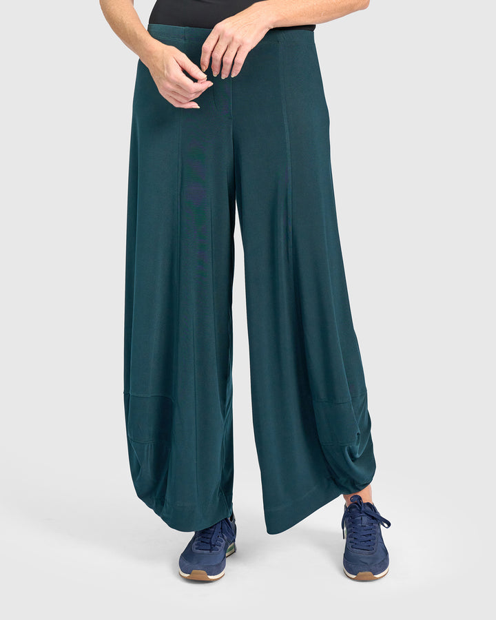 Essential Slinky Punto Pants, Teal