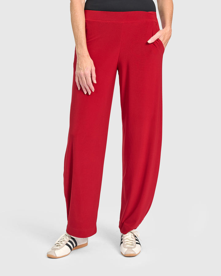 Essential Slinky Flow Pants, Garnet
