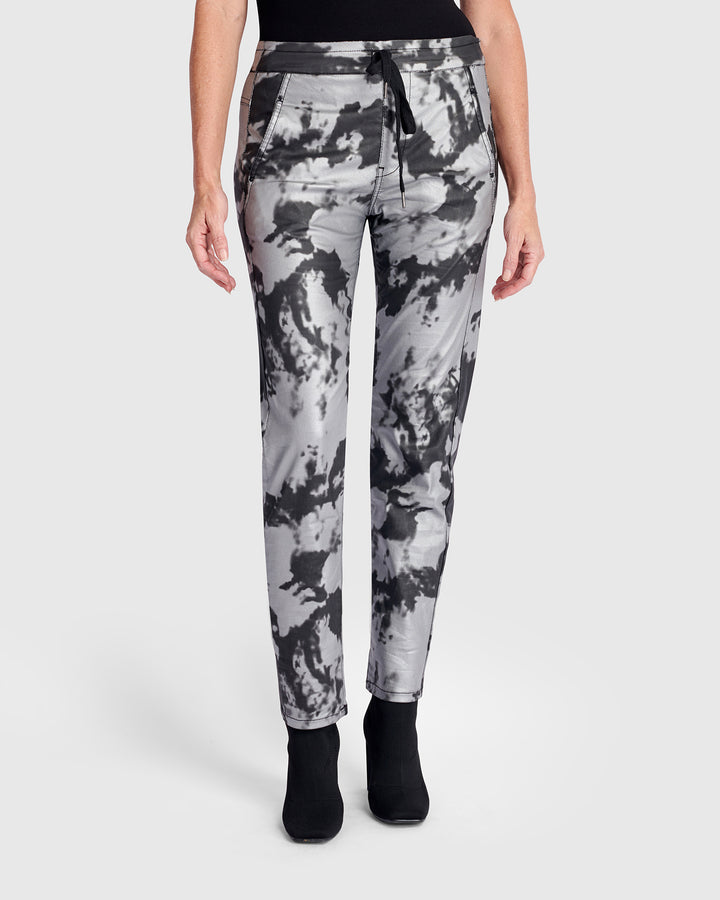 Splatter Iconic Stretch Jeans, Fog