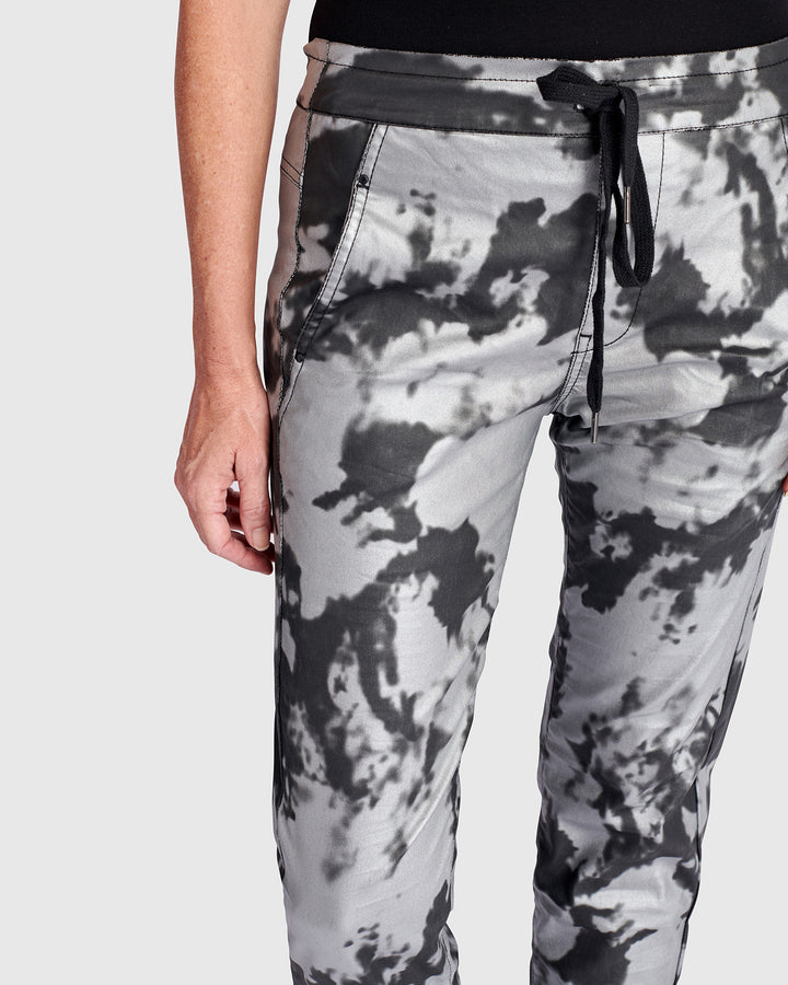 Splatter Iconic Stretch Jeans, Fog