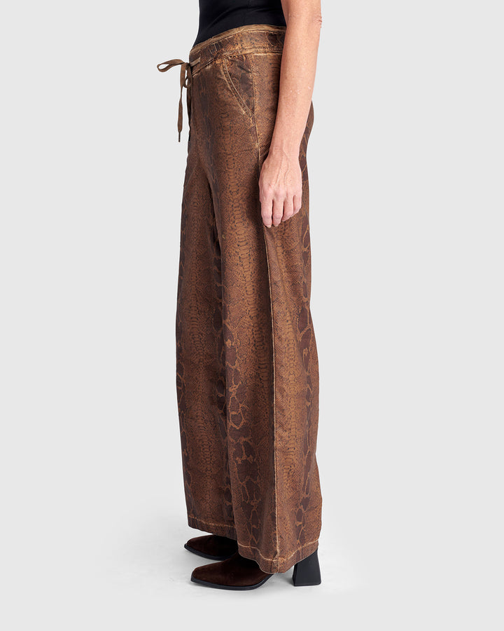 Python Wide Leg Stretch Jeans, Boa