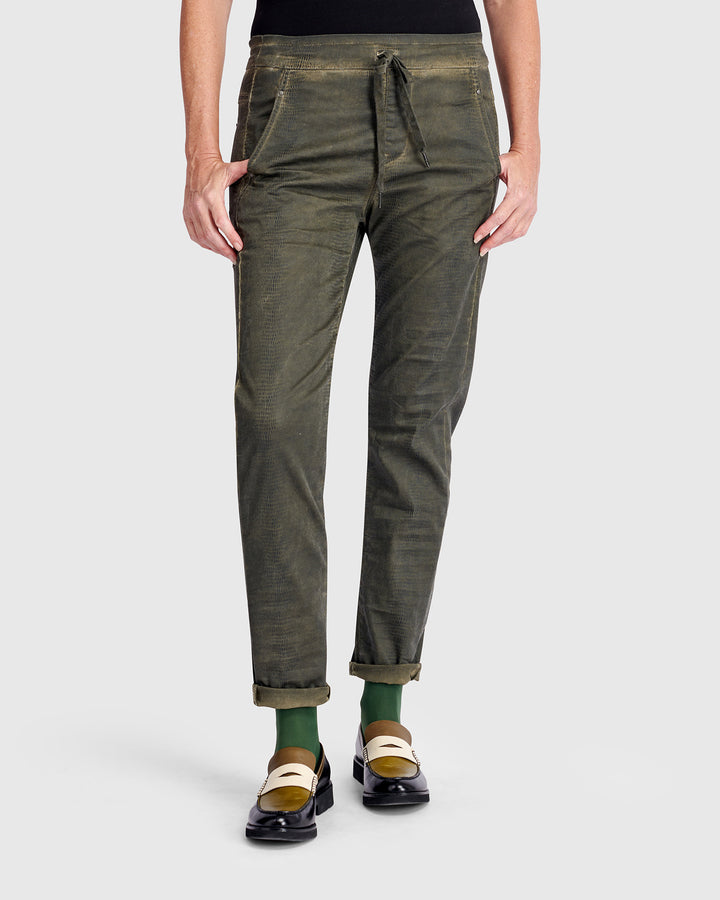 Washed Iconic Stretch Jeans, Green