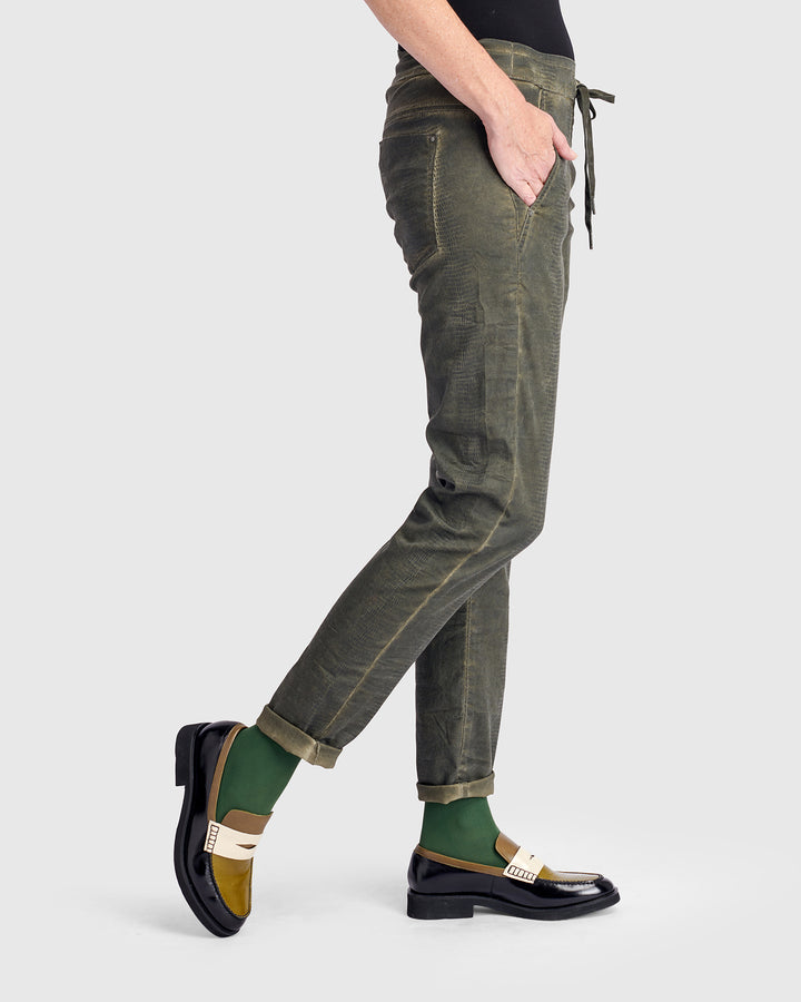Washed Iconic Stretch Jeans, Green