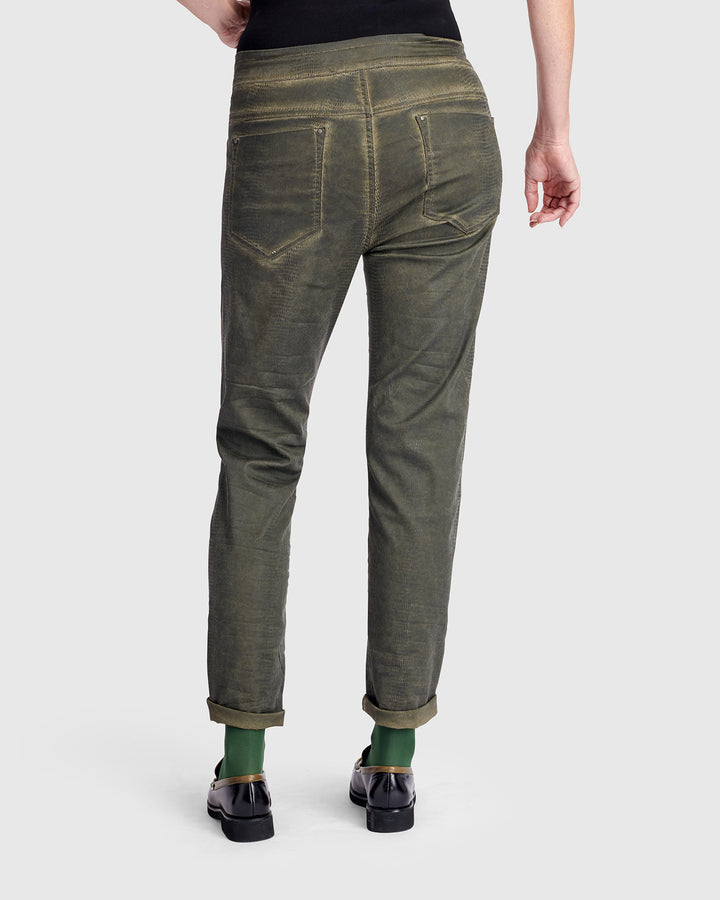 Washed Iconic Stretch Jeans, Green