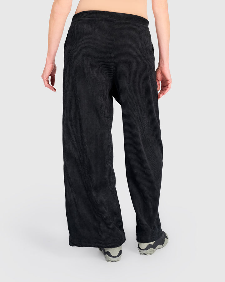 Cord Easy Lantern Pants, Black