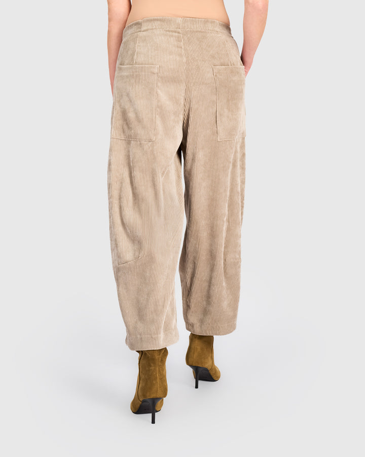 Cord Easy Lantern Pants, Sand