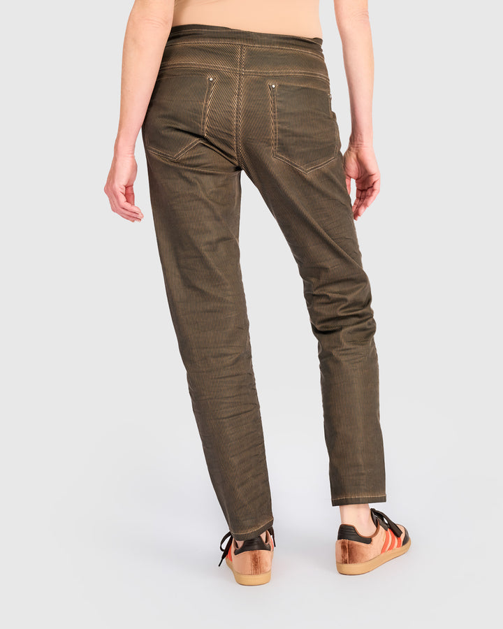 Pinstripe Iconic Stretch Jeans, Hickory