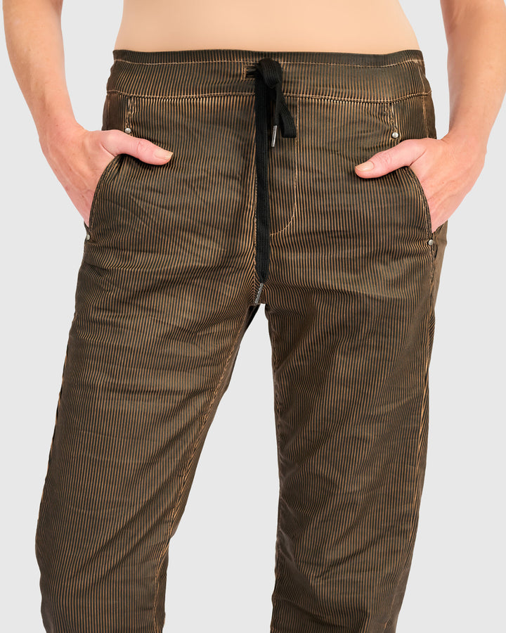 Pinstripe Iconic Stretch Jeans, Hickory