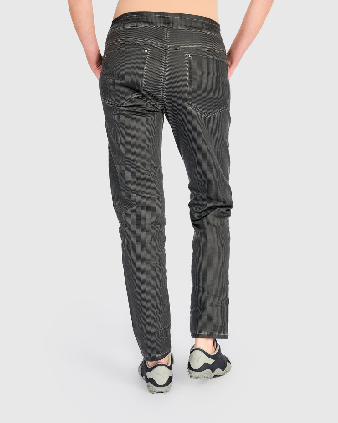 Pinstripe Iconic Stretch Jeans, Carbon