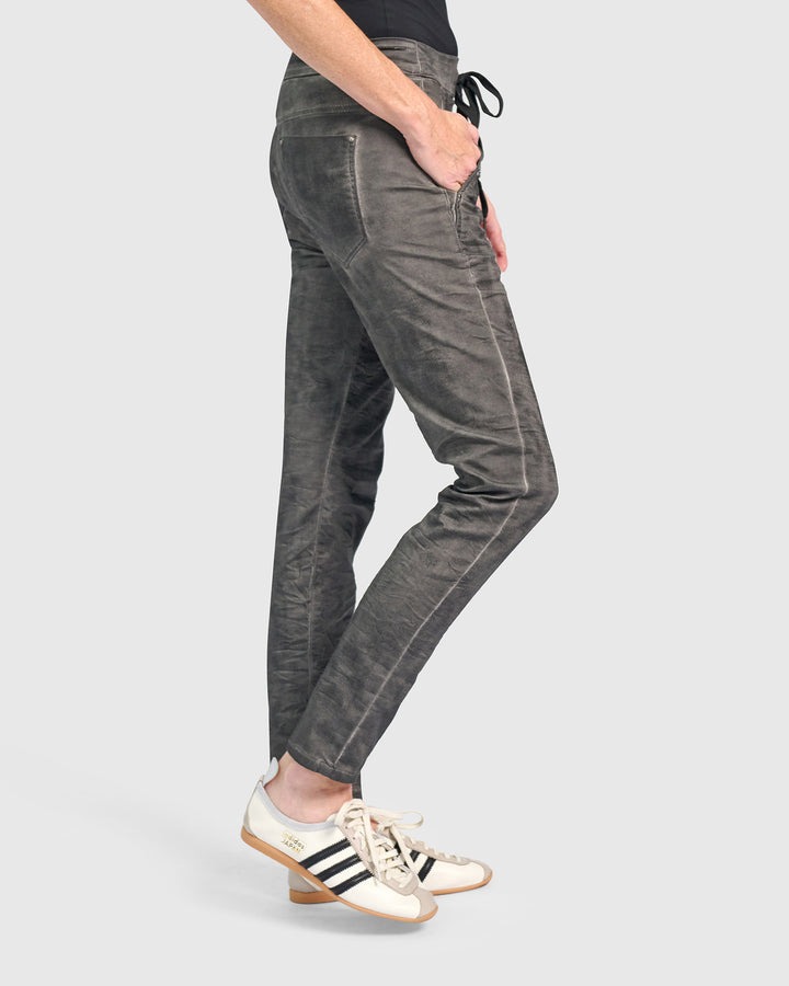 Stone Wash Iconic Stretch Jeans, Smoke