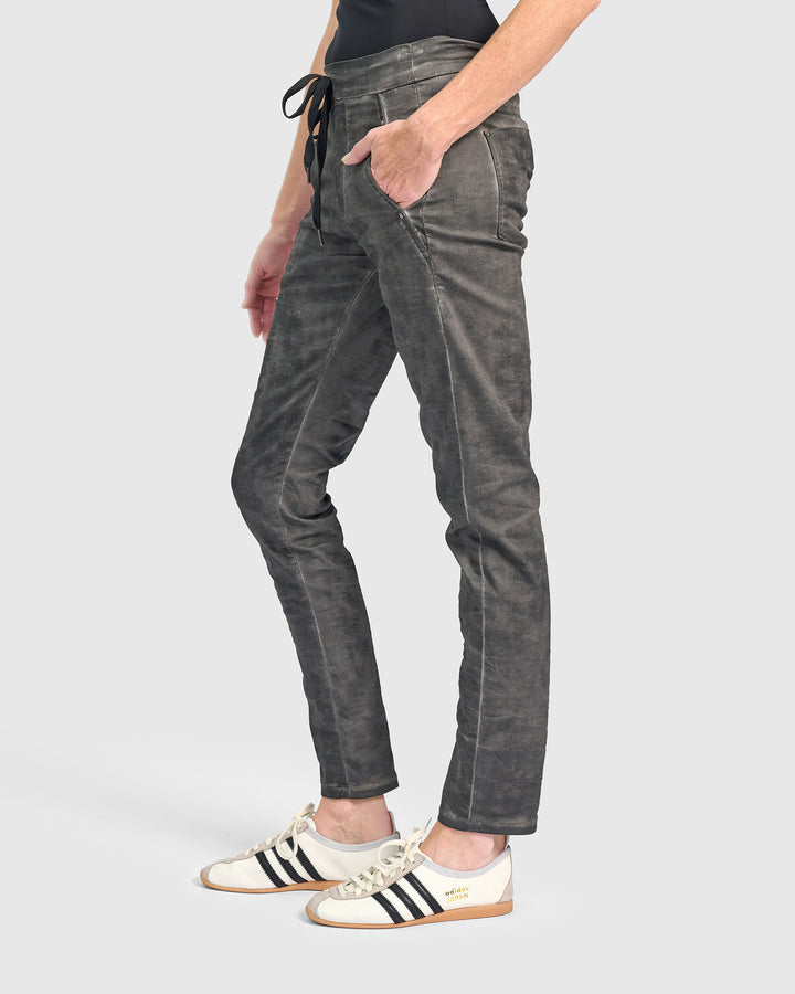 Stone Wash Iconic Stretch Jeans, Smoke