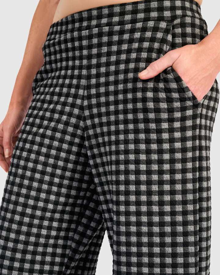 Command Slim Barrel Pant, Graphite Check