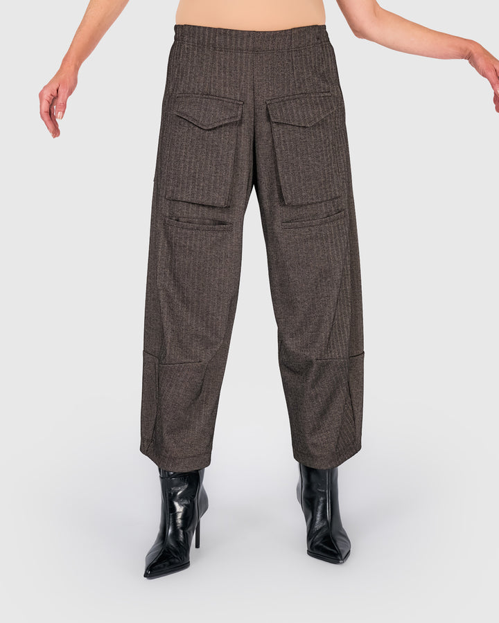 Atelier Herringbone Pants, Taupe