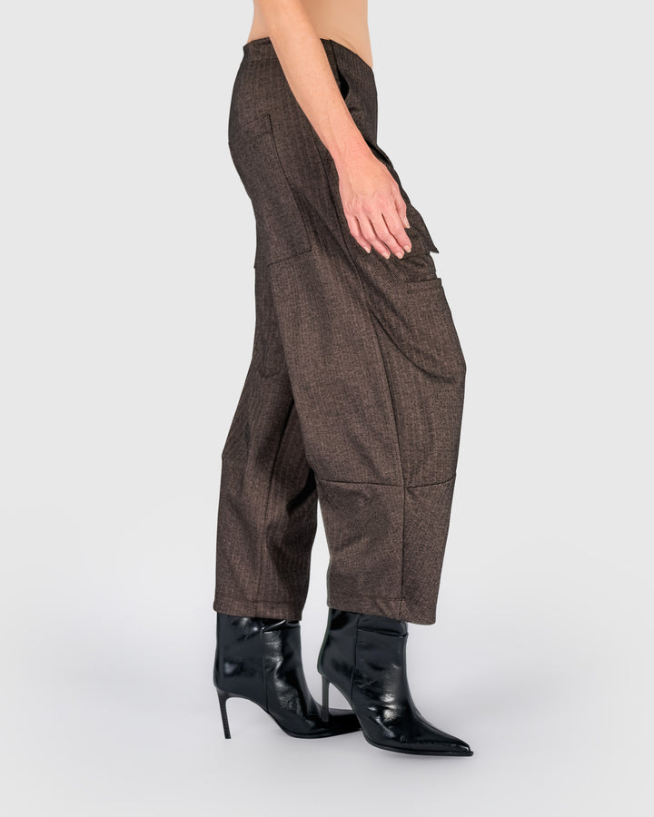 Atelier Herringbone Pants, Taupe