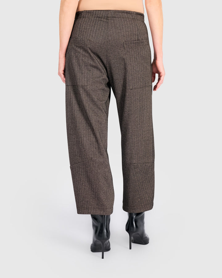 Atelier Herringbone Pants, Taupe