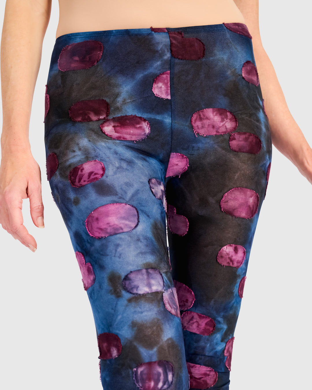 Festoon Leggings, Midnight/Wine