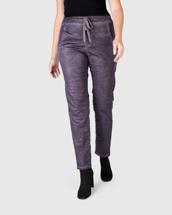 Paisley Iconic Stretch Jeans, Eggplant