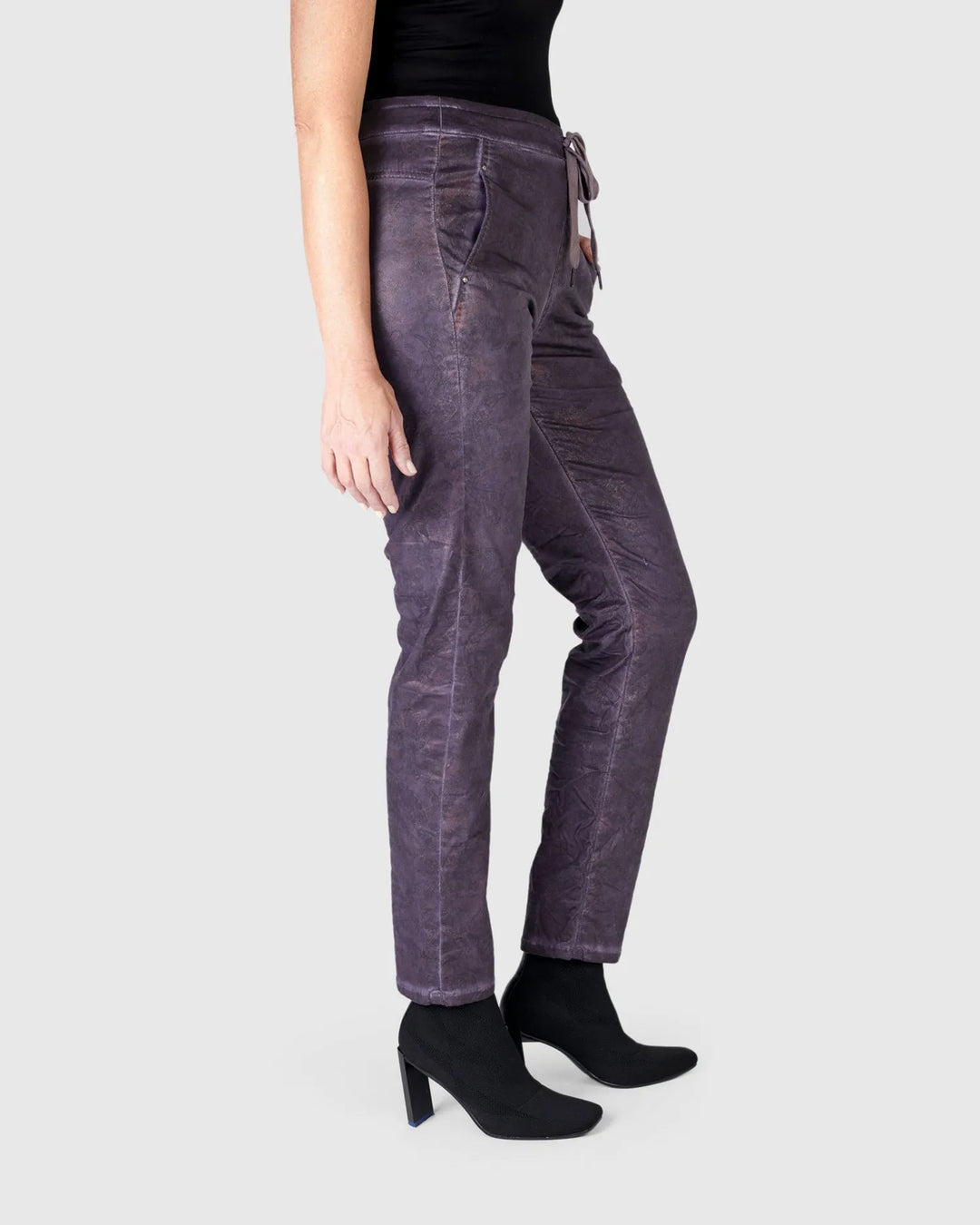 Paisley Iconic Stretch Jeans, Eggplant