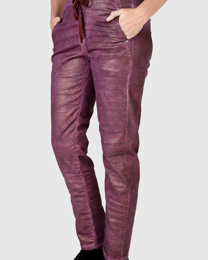 Paisley Iconic Stretch Jeans, Purple