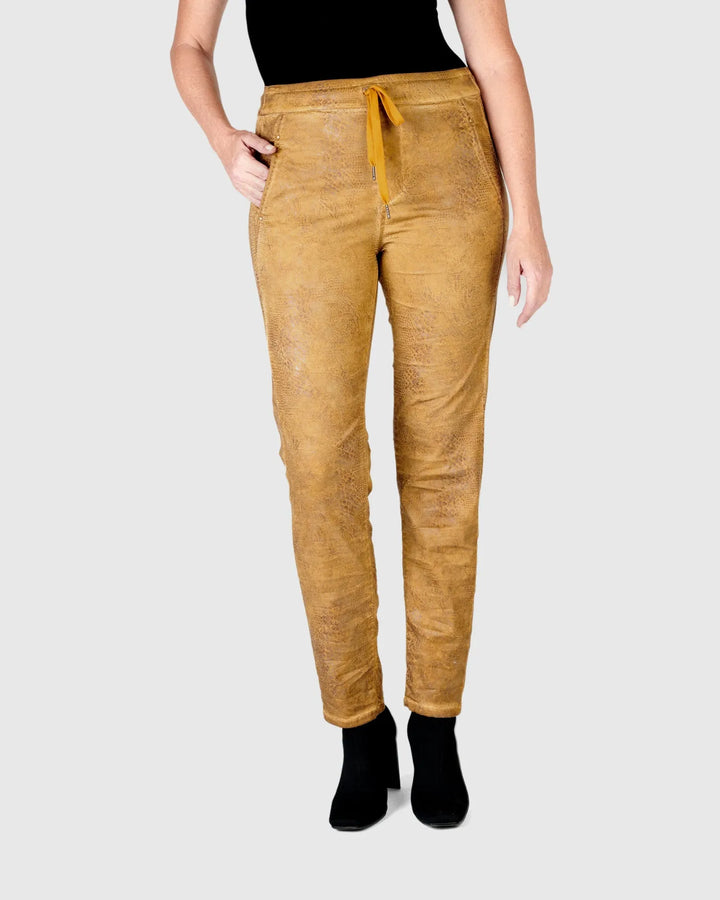 Crocodile Iconic Stretch Jeans, Ochre