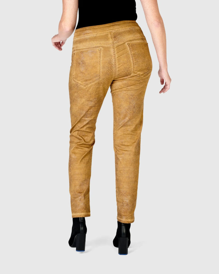 Crocodile Iconic Stretch Jeans, Ochre