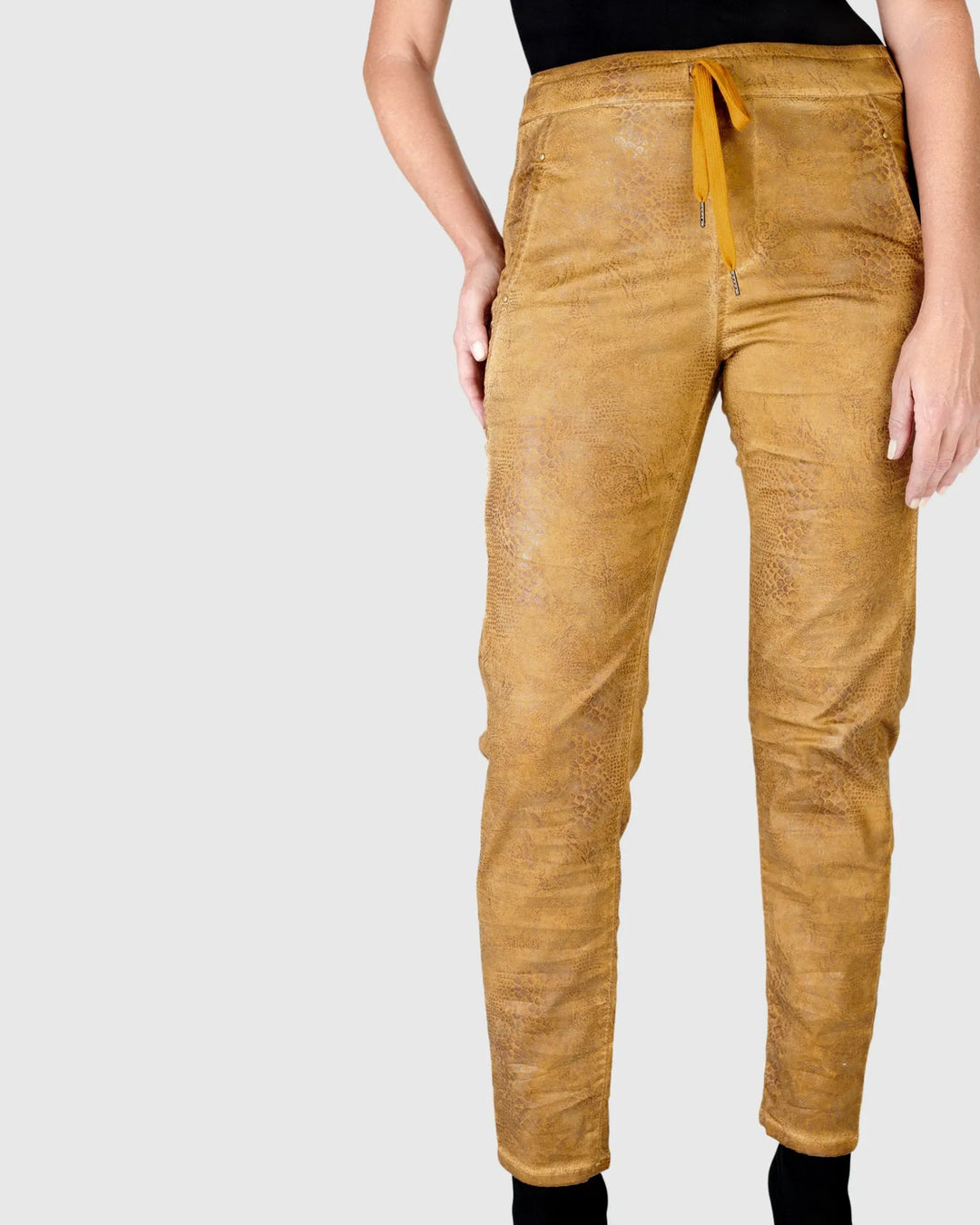 Crocodile Iconic Stretch Jeans, Ochre