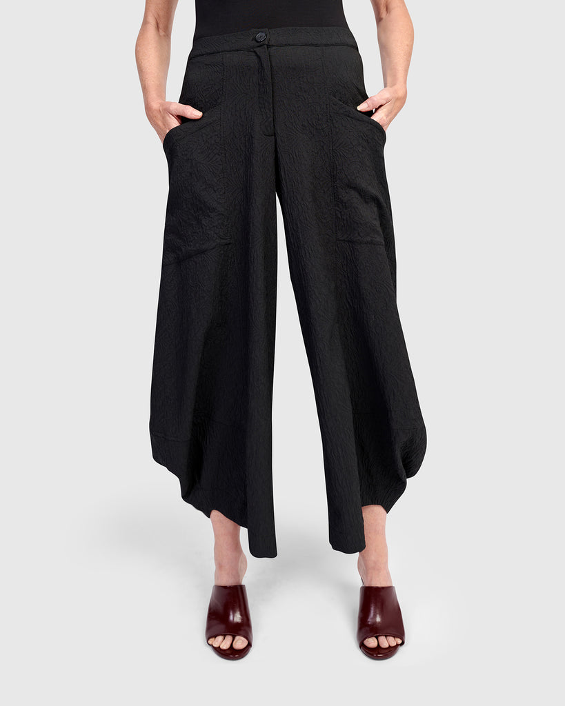 定番のお歳暮 Jade Jacquard U.S. Alembika – Black Pants, Punto パンツ