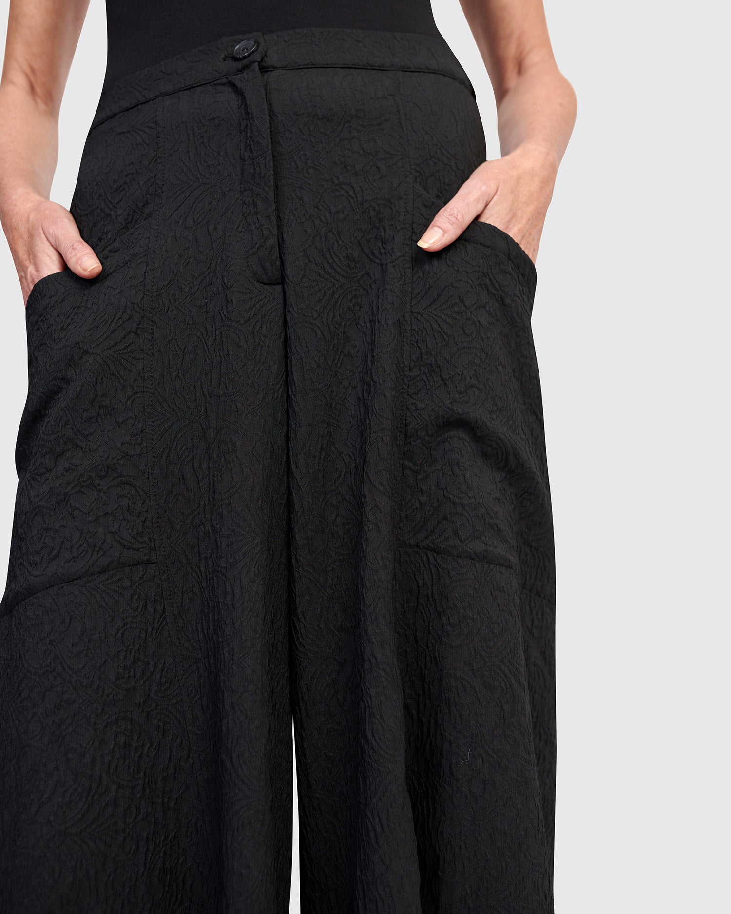 Jade Jacquard Punto Pants, Black – Alembika U.S.