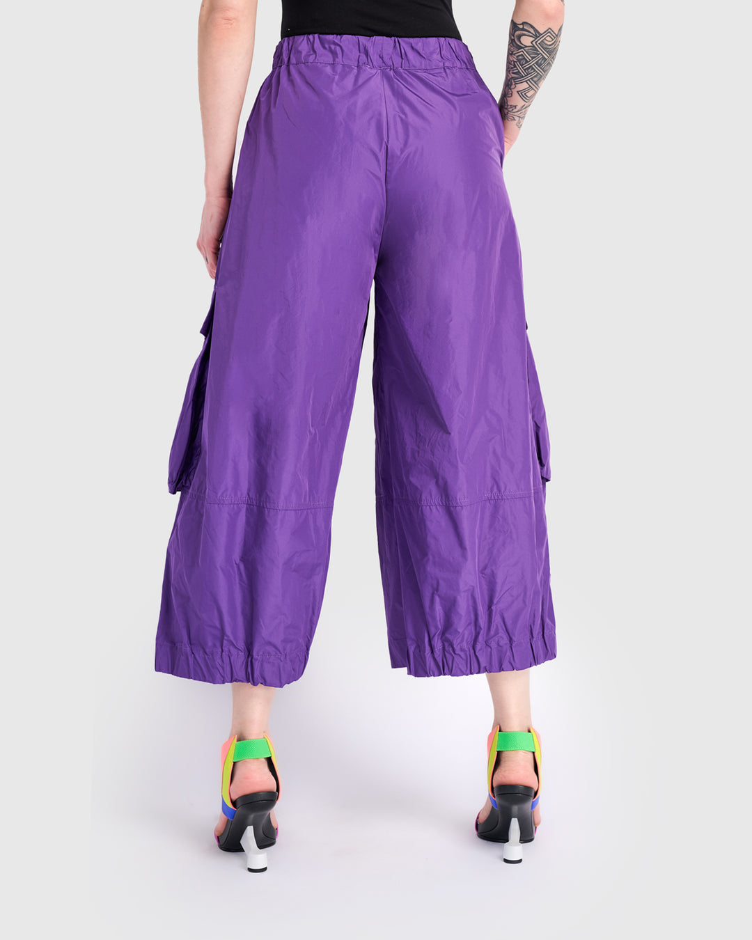 Swish Wide Cargo Pants, Amethyst