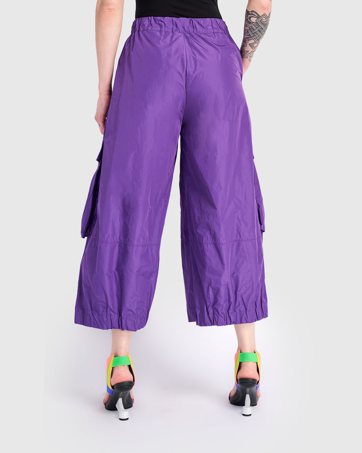 Swish Wide Cargo Pants, Amethyst
