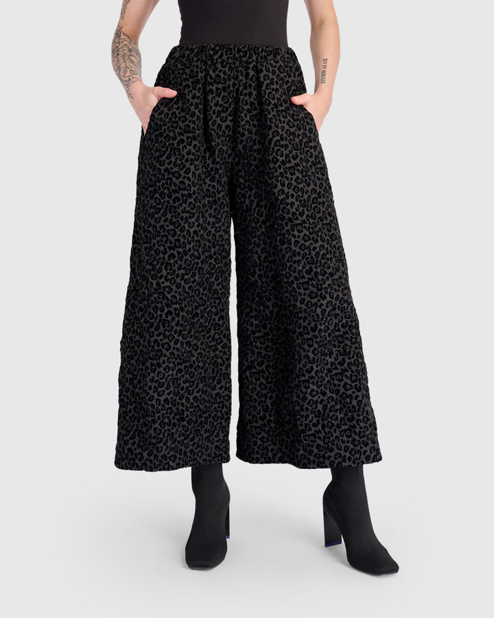 Minou Wide Leg Pants, Black