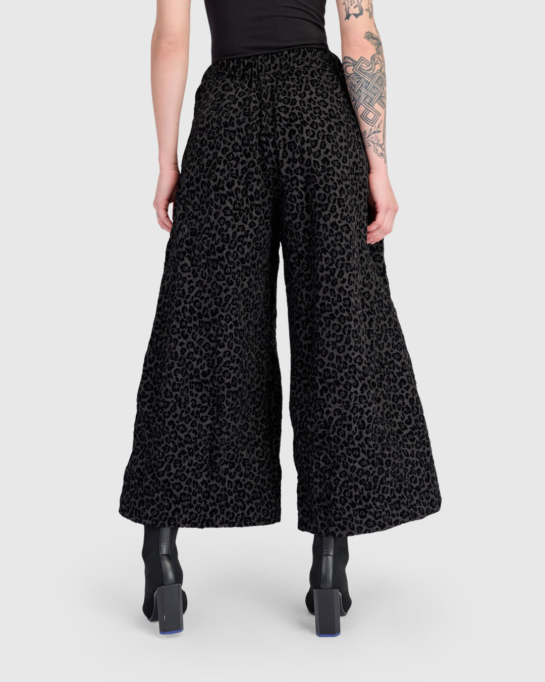 Minou Wide Leg Pants, Black