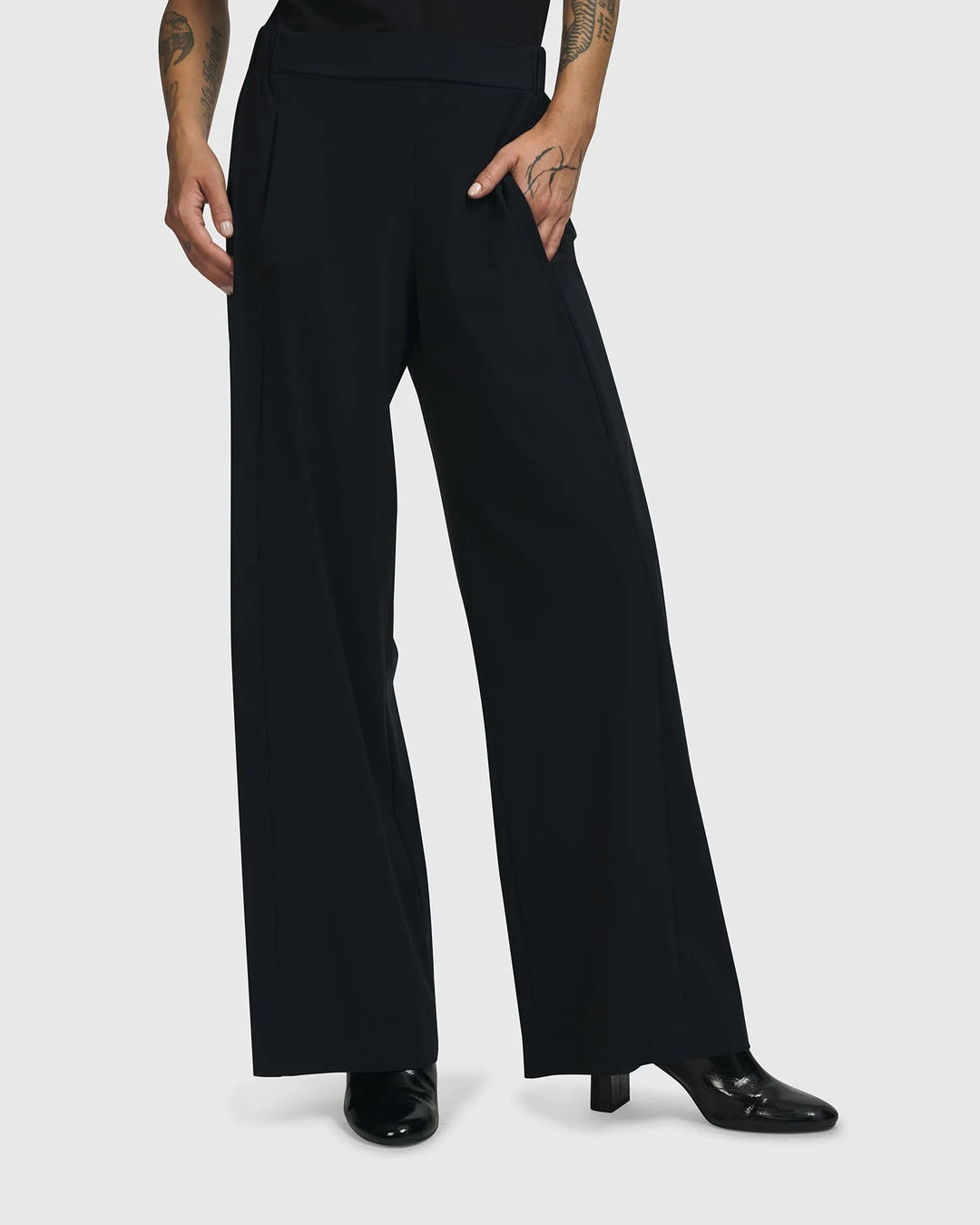 Trinity Straight Leg Pants, Black Alembika U.S. Trinity Straight Leg Pants, Black Alembika U.S.
