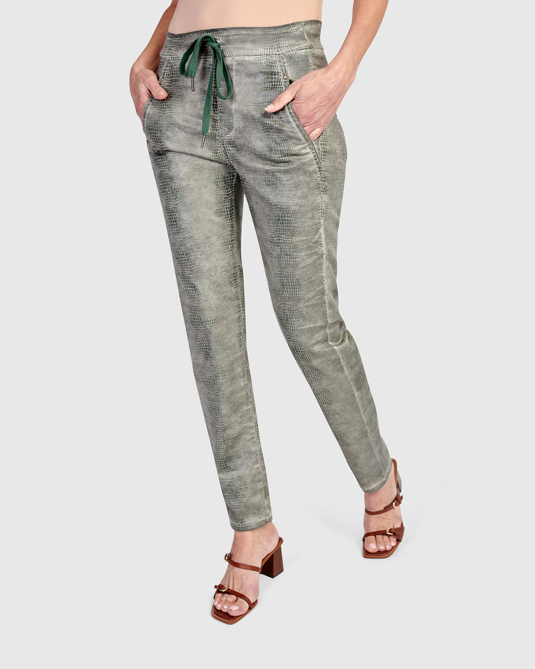 Serpent Iconic Stretch Jeans, Saladine