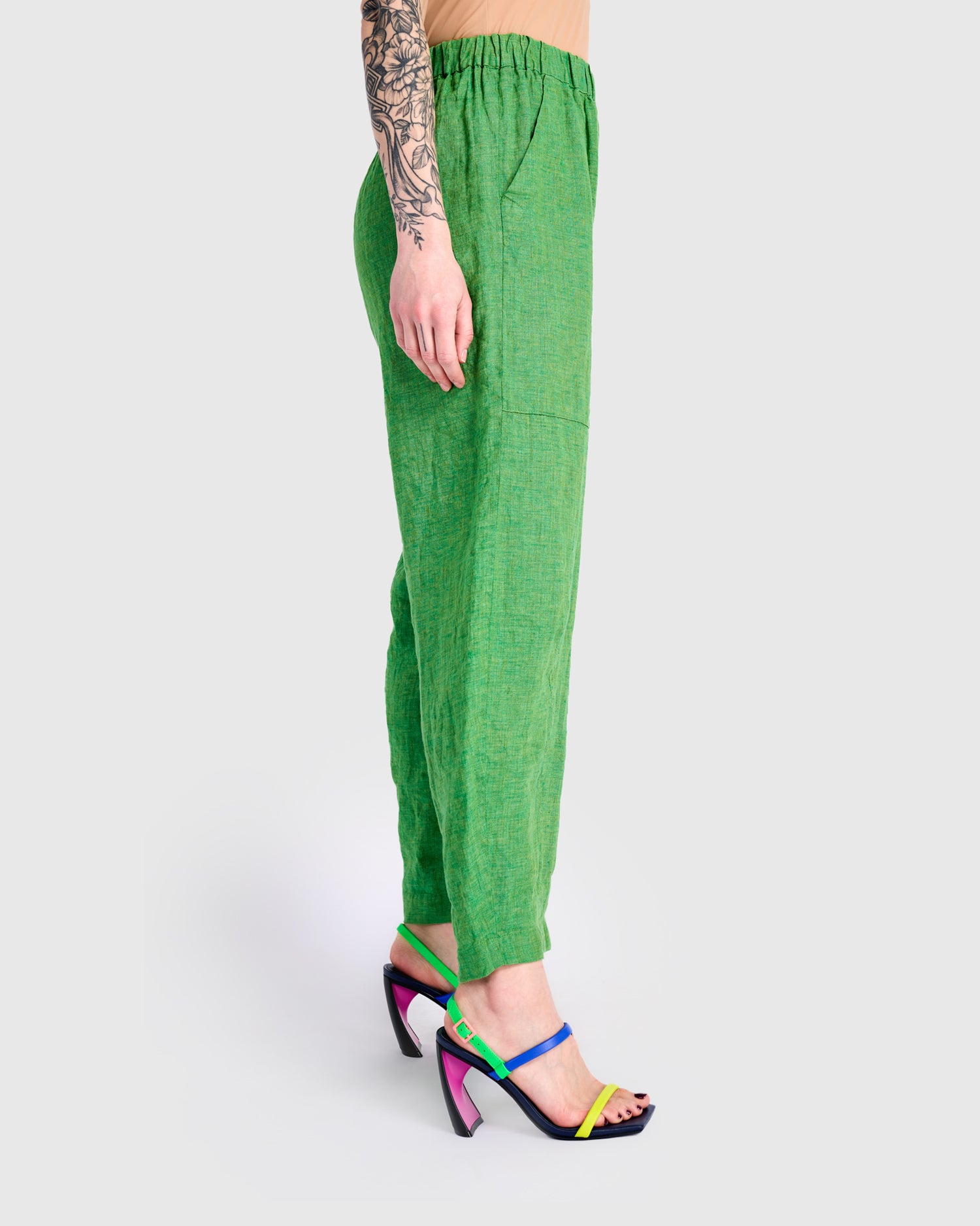 Linen Vacation Pants, Mojito – Alembika U.S.