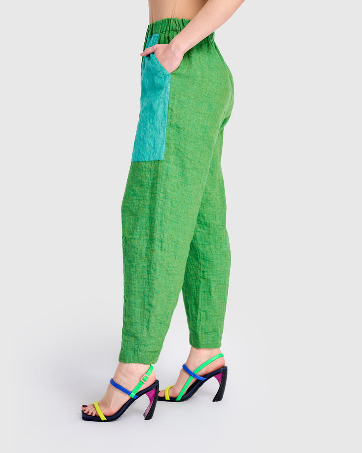 Linen Vacation Pants, Mojito