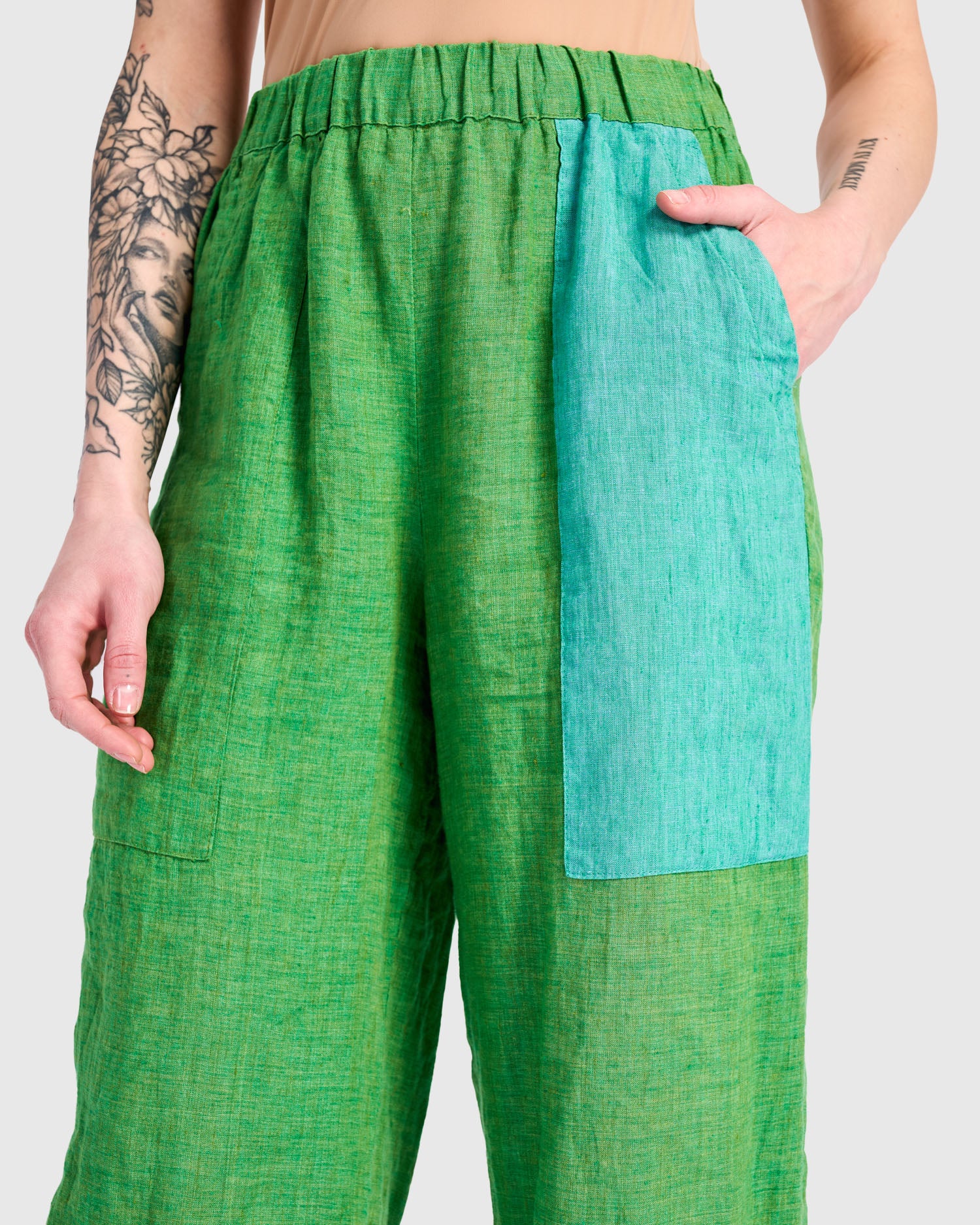 Linen Vacation Pants, Mojito – Alembika U.S.