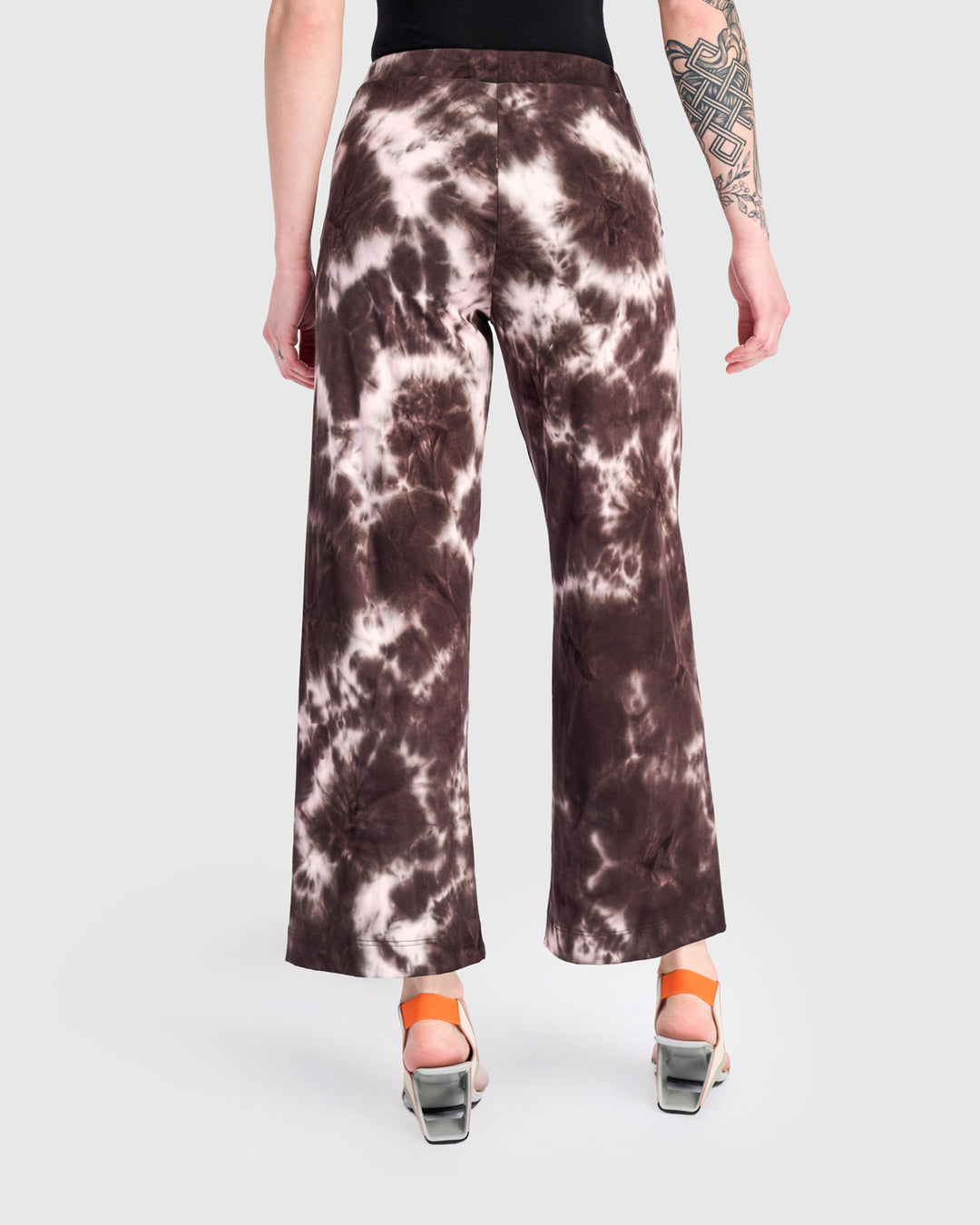 Lala Lounge Pants, Brown/Pink Tie Dye